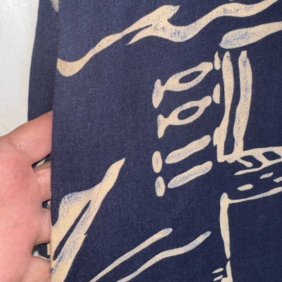 Hilo Hattie Navy and White Midi Dress - Picture 8 of 9